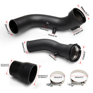 Kit de colector de admisión Xuzhong de aleación de aluminio negro para BMW 335i N55 Turbo Upgrade - Product Image 2