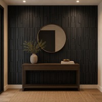Nouveau panneau mural 3D en PVC moderne, géométrique, décoratif, imperméable, ignifuge, facile à nettoyer/à installer, écologique pour le commerce