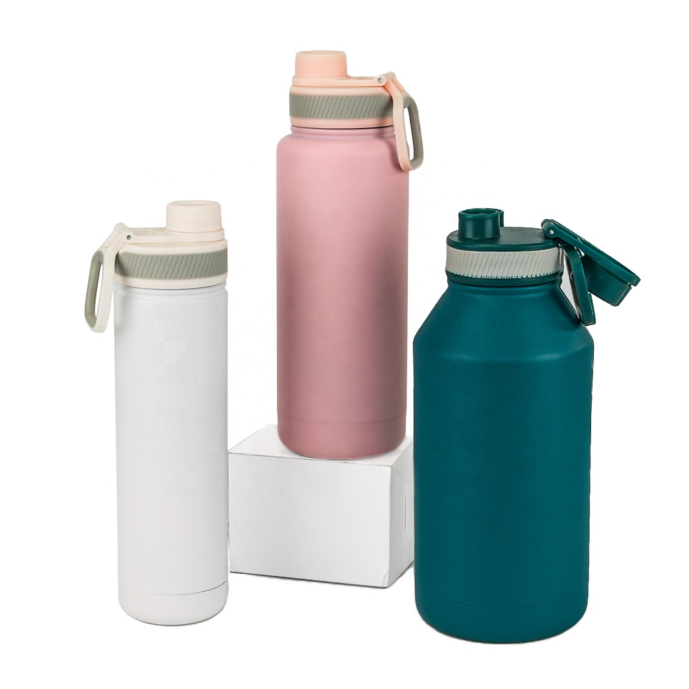 Оптовая продажа, изолированные бутылки для воды и фляжки из нержавеющей стали с широким горлышком