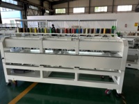 Máquina de bordar gorras de alta velocidad YUNFU de 6 cabezales, 12/15 agujas, impresión Dahao A15 para tiendas, precio de fábrica, usada