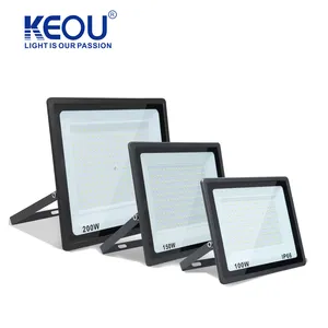 KEOU Commercial IP66 Waterproof 10W 20W 30W 50W 150W 200W 300W 100w Module Led Flood Light For Tennis Aluminum OEM ODM 80 100