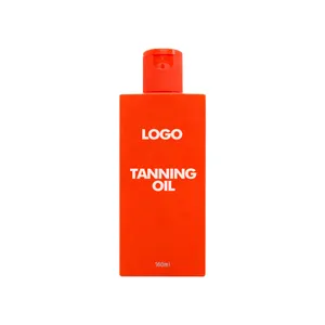 160ml Private Label Organic Natural shimmering sun tanning oil body watermelon Self Tanning lotion oil SPF