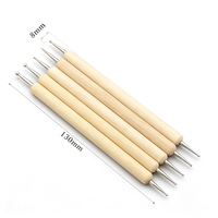 Kit de 27 outils de sculpture sur cuir en métal et bois avec tampons, aiguilles à coudre, couteau de gravure et maillet pour le bricolage du cuir