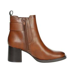 Bottines pour femmes en cuir à talon K-10093 Taille 35 Détail boucle - Product Image 4