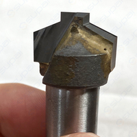 Fresa de Carburo de Tungsteno Sólido de Alta Velocidad, Fabricada con Tecnología OEM/ODM, con Radio Exterior del Cilindro Soldado, para Biselado
