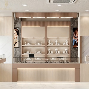 ร้านขายเครื่องประดับ นาฬิกา และสินค้าหรูหรา ออกแบบตกแต่งภายในร้านแบบครบวงจร ปรับแต่งได้ตามต้องการ ตู้โชว์กระจก ตู้โชว์เครื่องประดับ ตกแต่งร้านค้า - Product Image 4