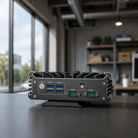 Mini PC industriel avec Intel Core I5 7360U Dual Core DDR4 RAM Dual COM Support Linux AU Plug Nouvel ordinateur monocarte