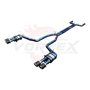 ท่อไอเสียแบบ Catback วาล์ว Vortex Blue Titanium สำหรับ Maserati Quattroporte M156 3.0T 3.8T V6 V8 ปี 2013-2024 ระบบจูนแบบติดตั้งโดยตรง - Product Image 2