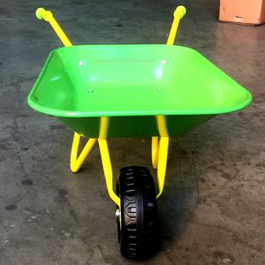 Mini carretilla de jardín de 9 litros para niños 3 + <span class=keywords><strong>s</strong></span>ólido 4,00-8 rueda de acero y bandeja de Metal de plástico carretilla de juguete - Product Image 3