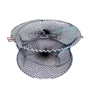 Crab Ring Trap Bait with Crab Measure and Bait Clip Crab Net Minnow Trap