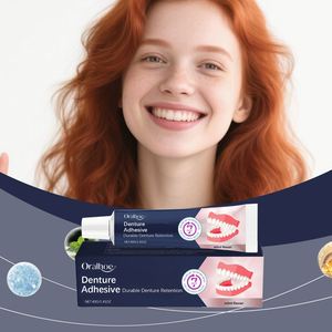 ORALHOE Vente en gros 40g Autocollants dentaires sans zinc <span class=keywords><strong>pour</strong></span> prothèses, ajustement confortable, maintien longue durée, fabriqués <span class=keywords><strong>pour</strong></span> une rétention durable des prothèses - Product Image 4