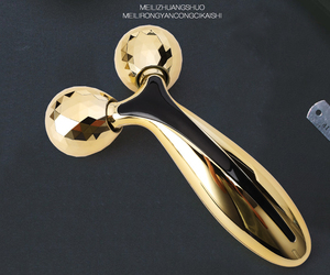In acciaio inox ABS oro o argento bellezza del corpo viso rullo <span class=keywords><strong>per</strong></span> le donne sbiancamento caratteristica <span class=keywords><strong>per</strong></span> il viso o il massaggio del corpo - Product Image 2