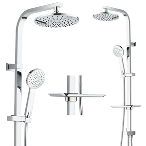 OEM & <span class=keywords><strong>DM</strong></span> Fabrik Wandmontiertes Regenduschsystem Premium Edelstahl SS304 Badezimmer-Duschset mit Chrom-Finish - Product Image 2
