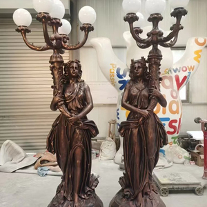 Lámpara de Estatua de Ángel de Fibra de Vidrio Personalizada, Gran Escultura Clásica Griega de <span class=keywords><strong>Diosa</strong></span> en FRP para Decoración de Jardín - Product Image 3