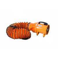 Tuyau spiralé en PVC de couleur orange de 350 mm x 10 m, flexible, pour la ventilation