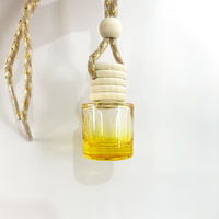 Diffuseur de parfum de voiture en verre 8ml, bouchon à vis, rehausseur de parfum intérieur, étiquettes clés choisies, souhaitées huit verres