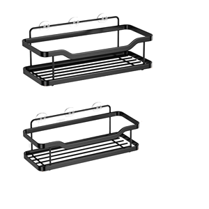 Conjunto de estante de baño montado en la pared de nuevo estilo, estante de almacenamiento de pared de inodoro transfronterizo grueso, estante de drenaje - Product Image 6
