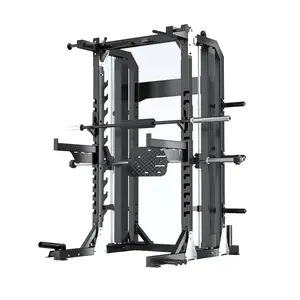 Jw Gewichtheffen Commerciële Gymkooi Apparatuur Half Squat Power Rack Hef Deadlift Platform