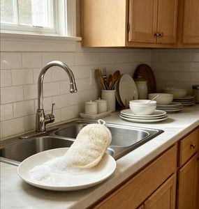 Biodegradable Luffa Bath Loofah Scrub Sponge Shower Brush Cleaning Scourer Scrubber - Product Image 3