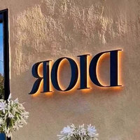Letras con Retroiluminación LED y Acabado Pintado, Logotipo de Pared, Letrero con Nombre Personalizado, Letrero Personalizado de Fabricante