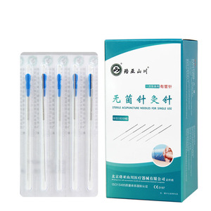 Aiguilles d'acupuncture stériles jetables avec tube guide, emballage individuel, 100 pièces/boîte, acier inoxydable, pour l'acupuncture TCM - Product Image 5