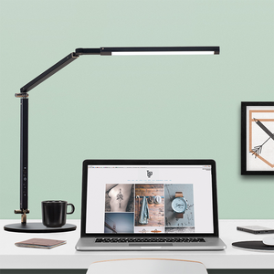 Lampe <span class=keywords><strong>de</strong></span> bureau LED à télécommande avec bras flexible, rotation à 360°, lumière protectrice pour les yeux, adaptateur USB, réglable pour la lecture et l'étude - Product Image 2