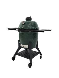Grande <span class=keywords><strong>Barbecue</strong></span> Grill Extérieur en Céramique Vert Forêt Brillant de 22 Pouces en Forme d'Œuf, Modèle Moderne de Grand Fabricant - Product Image 2