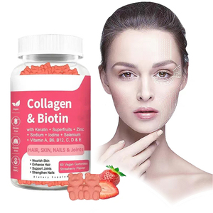 OEM Private Label Collagen Supplement Gummies with Biotin &amp; Keratin for Hair Skin Nails Care - Product Image 1
