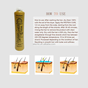 חלבון ברזילאי מרפא נוסחה חדשה טיפול שיער יישור שיער מבריק טיפול מזין שיער פגום - Product Image 6