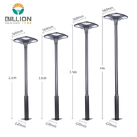 Panneau solaire en silicium monocristallin, IP65, étanche, lampadaire décoratif extérieur, lampadaire de jardin à LED