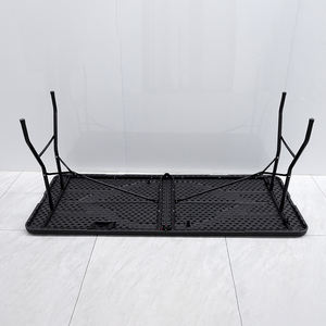 Table en grain de bois noir Pliante Table pliante de 6 pieds Table de restaurant pliante - Product Image 5