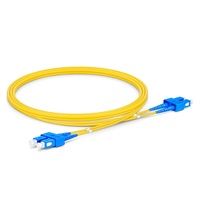 Kabel Patch Cord Fiber Optik Duplex 2 Fiber Single Mode (OS2) Riser (OFNR) 2.0mm 1310/1550nm Atenuasi 0.36/0.22dB SC/UPC SC/UPC