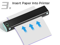 Printer termal genggam Mini Phomemo M08F, Printer tato nirkabel Bluetooth untuk ponsel bepergian