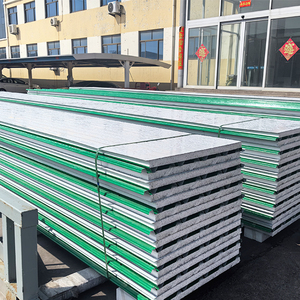 Panneaux sandwich <span class=keywords><strong>EPS</strong></span> pour la construction de bâtiments neufs, ignifuges B1, revêtement métallique, pour usage scolaire, en vente - Product Image 4