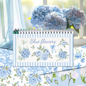 Papel Decorativo Huancai con Diseño de Hortensias Azul Claro, Papel para Manualidades de Doble Cara para Envolver Regalos, Álbumes de Fotos y Artículos para Fiestas - Product Image 6