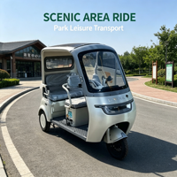 Tricycle électrique à trois roues pour adultes, à carrosserie ouverte, vente directe d'usine
