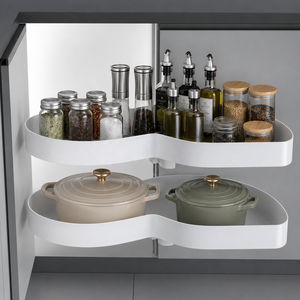XH-03-004-627 Full Pull Out Blind Corner Cabinet Storage Basket 2 Layers <b>Maximize</b> Space XH-03-004-624 Load - Bearing Capacity 30 - Product Image 4