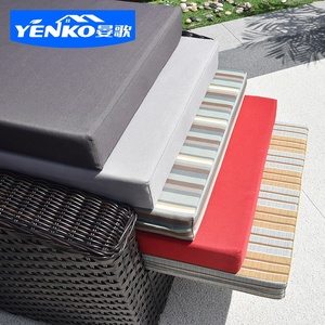 Asiento de sofá personalizado para Patio al aire libre, cojines de repuesto impermeables, funda de <span class=keywords><strong>almohada</strong></span> para cojín y banco de jardín - Product Image 2