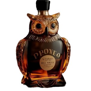 Bouteilles en verre en forme de <span class=keywords><strong>Grenade</strong></span>, Chien, Canard, avec bouchon, pour décanter le whisky, motif Bouledogue Français amusant, vente en gros, autocollants disponibles - Product Image 1