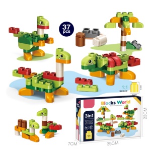 Xây Dựng Tàu Đầy Màu Sắc Khối Lớn Cho Trẻ Em Xây Dựng Và Chơi Trò Chơi Giáo Dục - Product Image 6