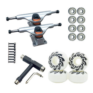 Ensemble de camions pour longboard professionnel, double kick, écrou latéral, roulement haute vitesse, accessoires universels pour skateboards - Product Image 1