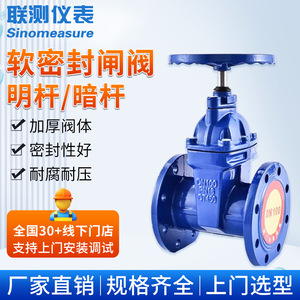 Vanne à boisseau souple en fonte DN50-1000 résistante aux hautes températures, test de joint, manuelle/automatique, tige montante, tige dissimulée - Product Image 3