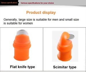 Outil <span class=keywords><strong>grattoir</strong></span> en céramique multifonctionnel avec revêtement antidérapant en caoutchouc pour la cueillette des légumes et des fruits, outils de jardinage à main - Product Image 2