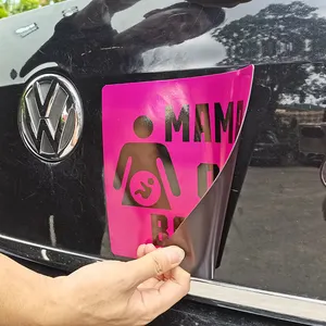 Cheap Custom Car Magnet Magnetic Signs Epoxy Car Decoration Sticker