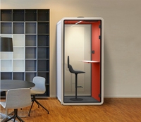 Bureau Pod Insonorisé Intérieur Espace de Travail Mobile Cabine Mobile Salle de Réunion Bureau Studio Cabine Insonorisée