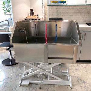 大型バスタブ電気バスシンクペットクリニック用動物用ステンレス鋼電気リフトペット入浴プール - Product Image 4