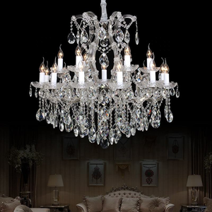 Lámpara de Techo de Cristal Estilo María <span class=keywords><strong>Teresa</strong></span>, Grande y Lujosa, con Cristales K9 para Vestíbulo de Hotel, Palacio o Sala de Estar - Product Image 3