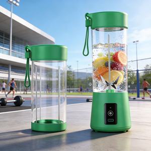 Licuadora Portátil Recargable USB-C de 400 ml, Libre de BPA, Grado Alimenticio, Resistente, Trituradora de Hielo, Bajo Ruido, 2 en 1, a Prueba de Fugas - Product Image 2