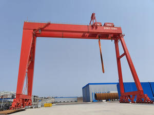 새로운 뜨거운 미국 100 톤 갠티 크레인 코어 모터 베어링 원격 캐빈 펜던트 제어 안전 장치 노란색 붉은 색 구성표 - Product Image 5