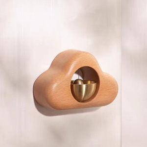 Hölzerne Türklingel Saugt ür Wind glocke Gravierte Tür Hängende Dekorationen Großhandel für Shop Erinnerung Glocke Dopamin Türklingel - Product Image 3